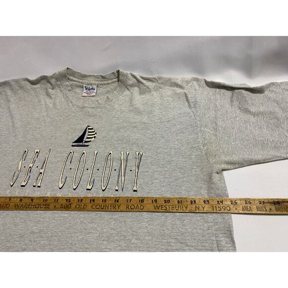 Sea Colony Bethany Beach Delaware DE Vintage Athletic Sports Script T-Shirt 2XL - Picture 3 of 10